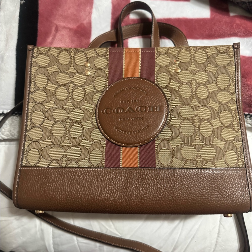 Coach Dempsey 30 Signature Tote Bag